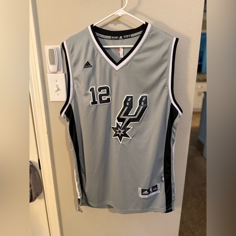 Adidas Gray and Black Jersey XXL